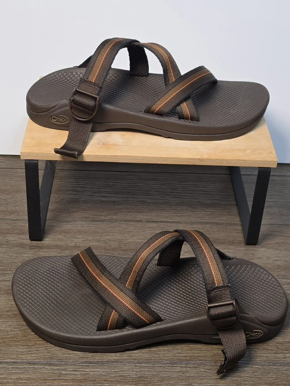 Men's Size 12 Chaco Z1 Classic Striped Sport Sandals Hiking Watee